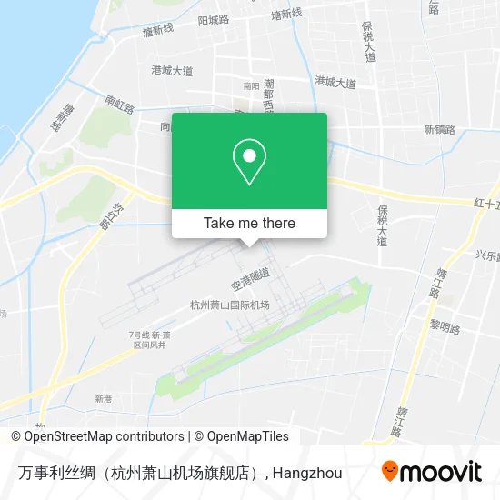 万事利丝绸（杭州萧山机场旗舰店） map
