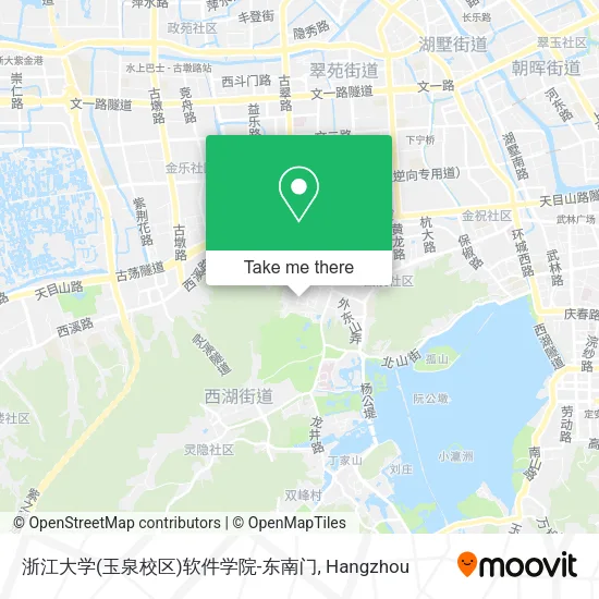 浙江大学(玉泉校区)软件学院-东南门 map