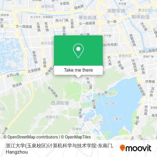 浙江大学(玉泉校区)计算机科学与技术学院-东南门 map