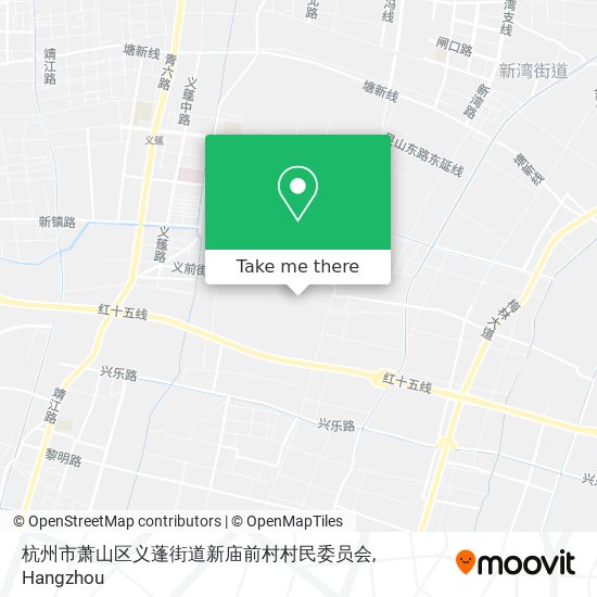 杭州市萧山区义蓬街道新庙前村村民委员会 map