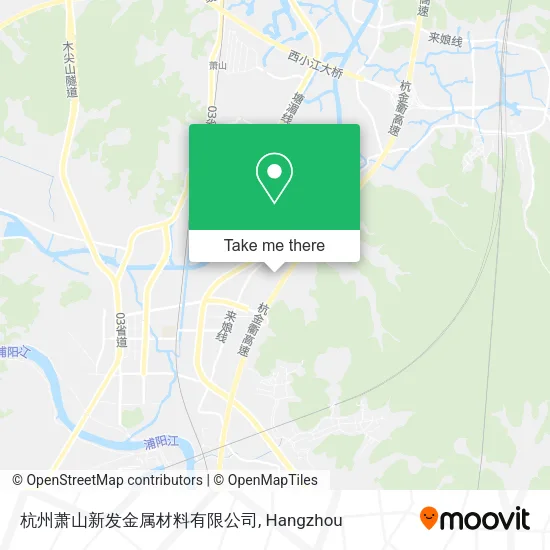 杭州萧山新发金属材料有限公司 map