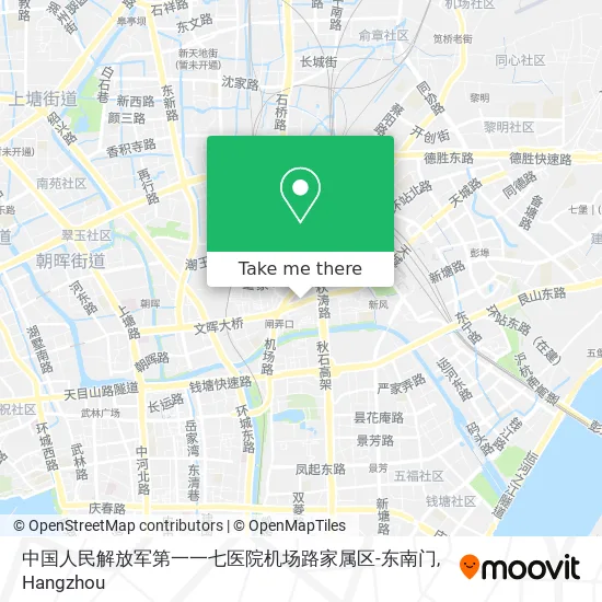中国人民解放军第一一七医院机场路家属区-东南门 map
