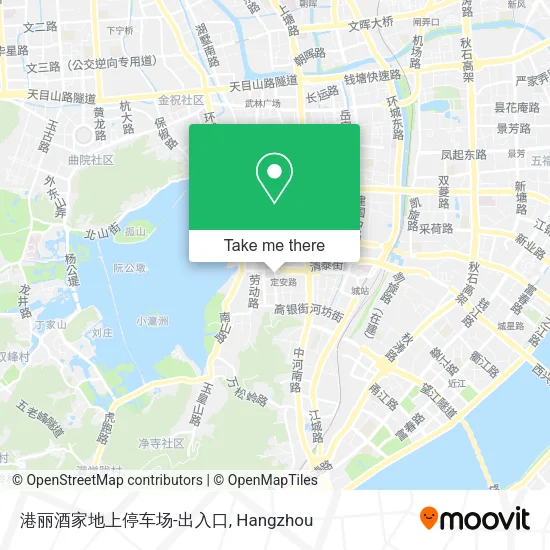 港丽酒家地上停车场-出入口 map