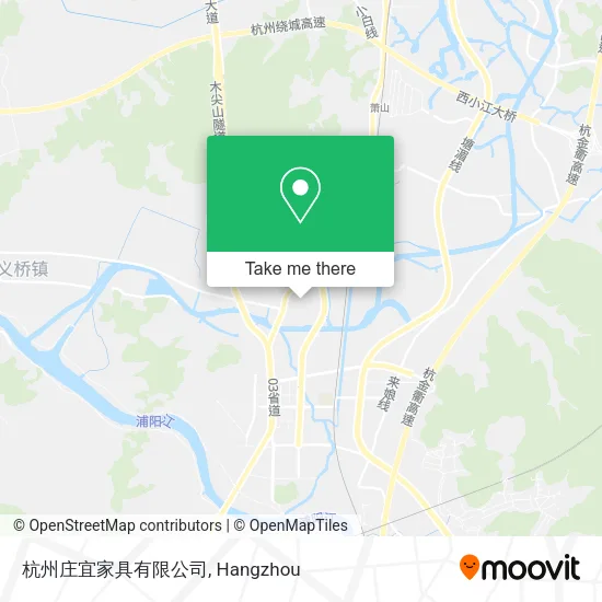 杭州庄宜家具有限公司 map