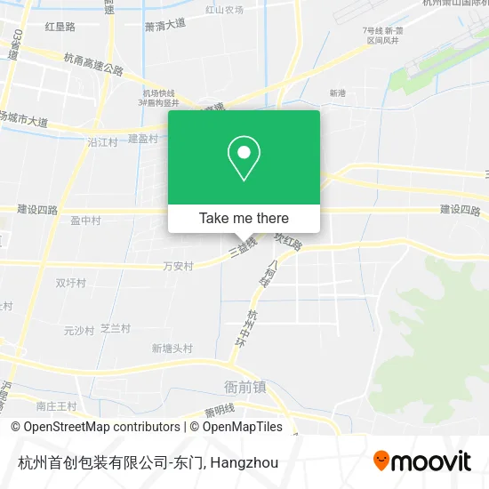杭州首创包装有限公司-东门 map