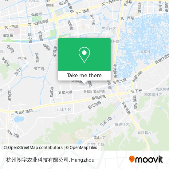 杭州闯字农业科技有限公司 map