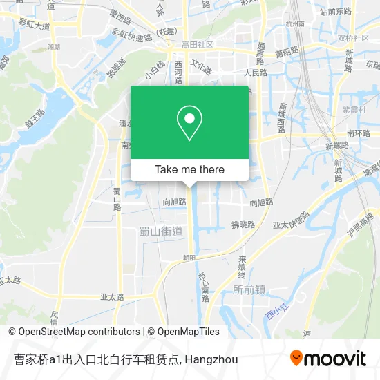 曹家桥a1出入口北自行车租赁点 map