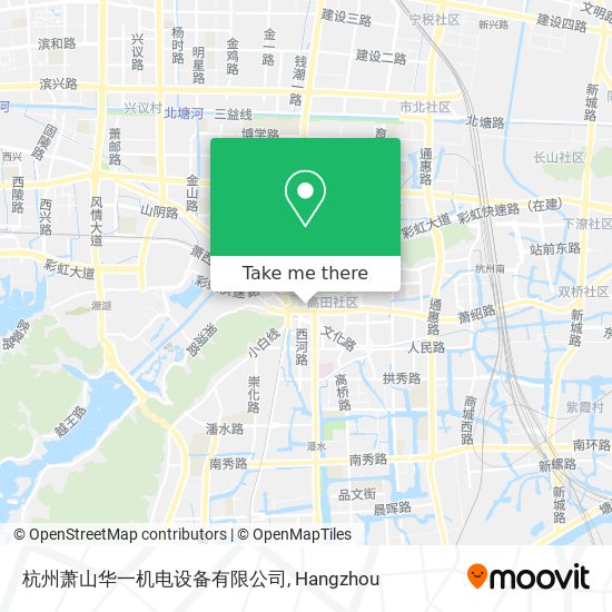 杭州萧山华一机电设备有限公司 map
