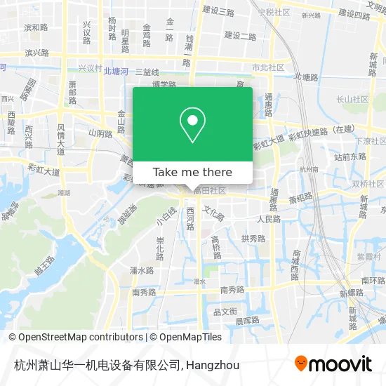杭州萧山华一机电设备有限公司 map