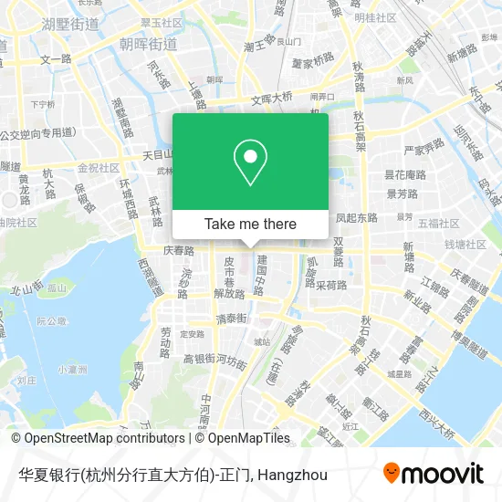 华夏银行(杭州分行直大方伯)-正门 map