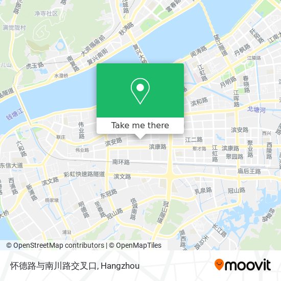 怀德路与南川路交叉口 map