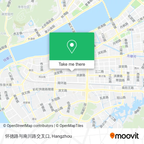 怀德路与南川路交叉口 map