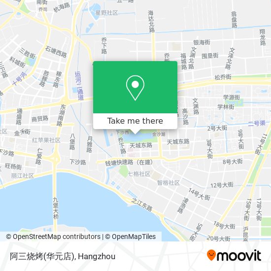 阿三烧烤(华元店) map