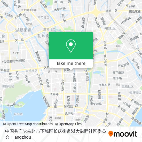 中国共产党杭州市下城区长庆街道浙大御跸社区委员会 map