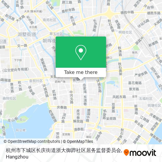 杭州市下城区长庆街道浙大御跸社区居务监督委员会 map