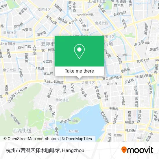 杭州市西湖区择木咖啡馆 map