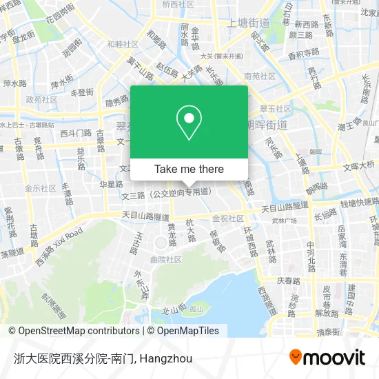 浙大医院西溪分院-南门 map