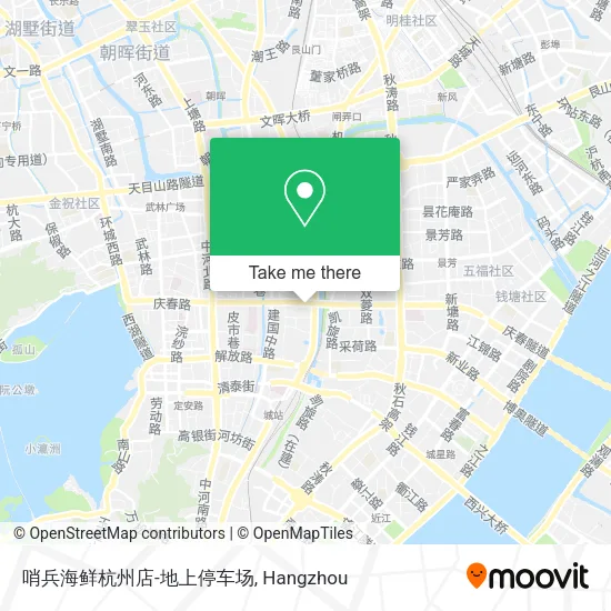 哨兵海鲜杭州店-地上停车场 map