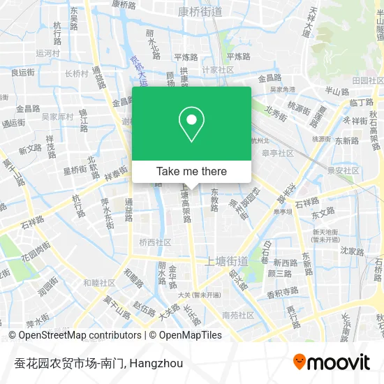 蚕花园农贸市场-南门 map