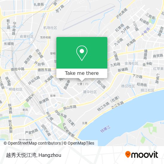 越秀天悦江湾 map