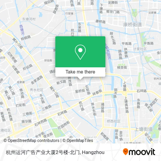 杭州运河广告产业大厦2号楼-北门 map