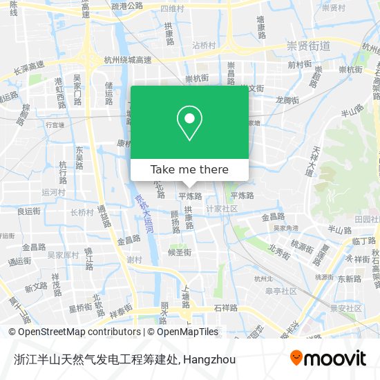 浙江半山天然气发电工程筹建处 map