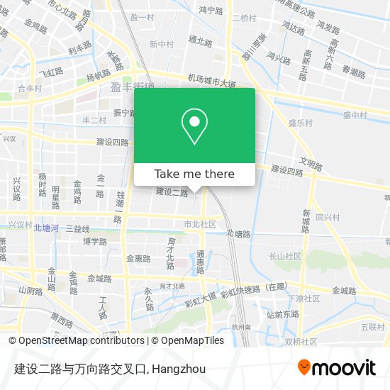 建设二路与万向路交叉口 map