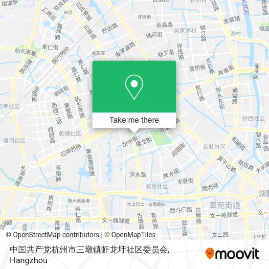 中国共产党杭州市三墩镇虾龙圩社区委员会 map