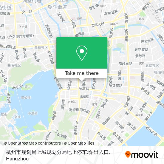 杭州市规划局上城规划分局地上停车场-出入口 map