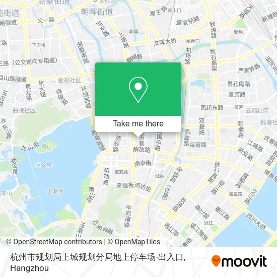 杭州市规划局上城规划分局地上停车场-出入口 map