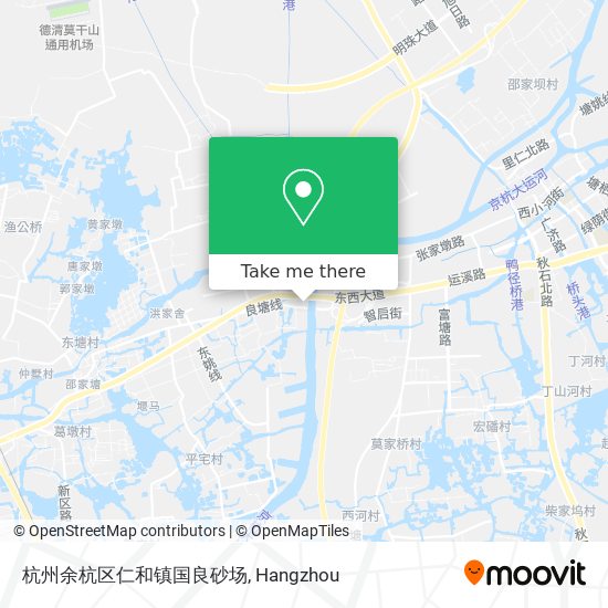 杭州余杭区仁和镇国良砂场 map