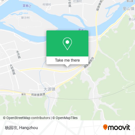 杨园坎 map