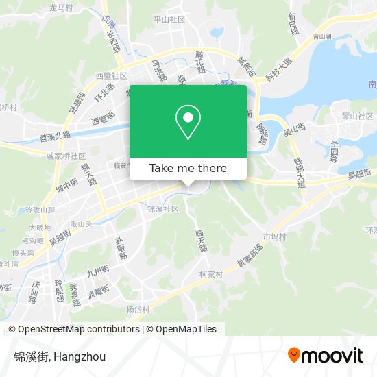 锦溪街 map