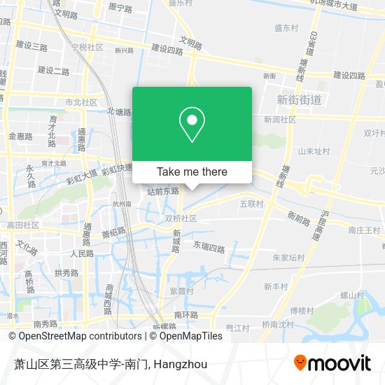 萧山区第三高级中学-南门 map