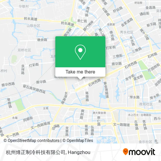 杭州烽正制冷科技有限公司 map