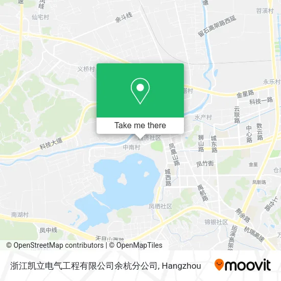 浙江凯立电气工程有限公司余杭分公司 map