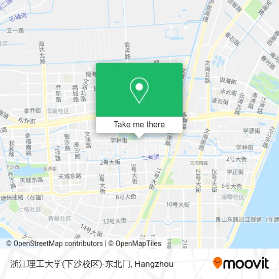 浙江理工大学(下沙校区)-东北门 map