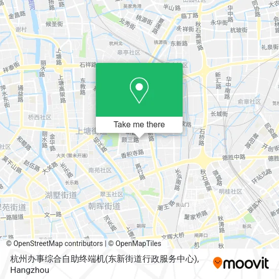 杭州办事综合自助终端机(东新街道行政服务中心) map