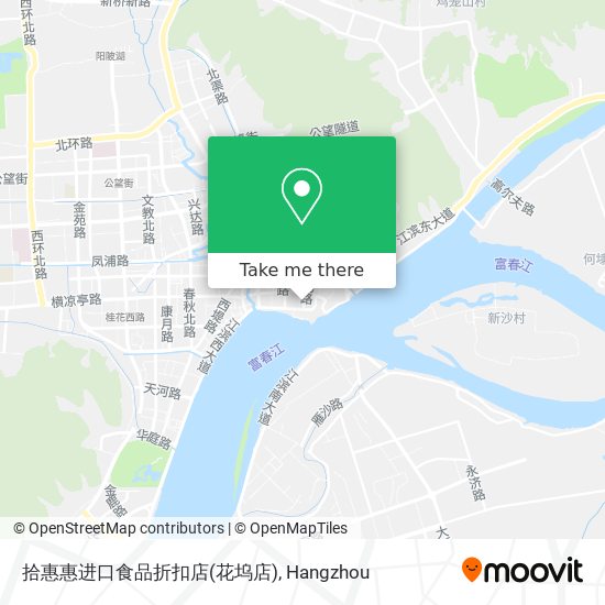 拾惠惠进口食品折扣店(花坞店) map
