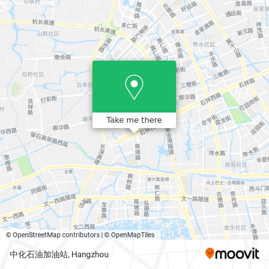 中化石油加油站 map