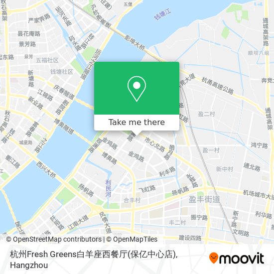 杭州Fresh Greens白羊座西餐厅(保亿中心店) map