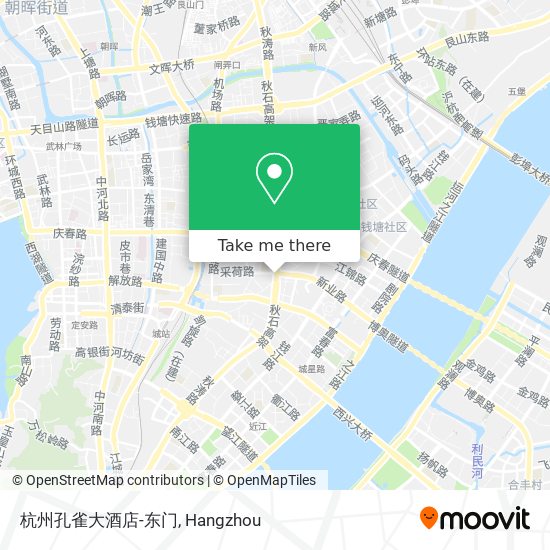 杭州孔雀大酒店-东门 map