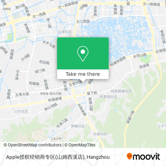Apple授权经销商专区(山姆西溪店) map