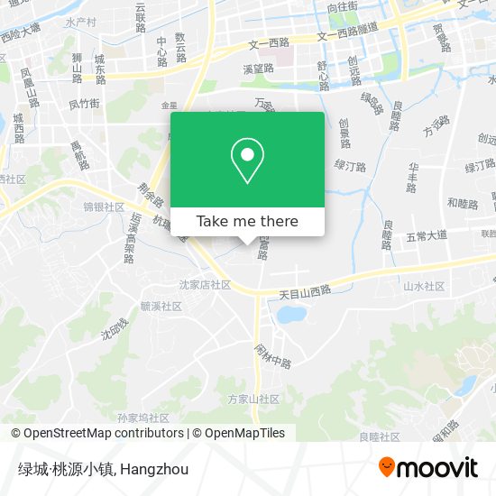 绿城·桃源小镇 map