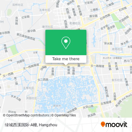绿城西溪国际-A幢 map