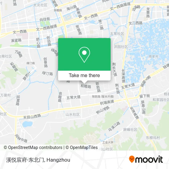 溪悦宸府-东北门 map