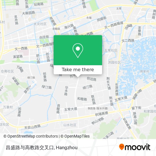 昌盛路与高教路交叉口 map