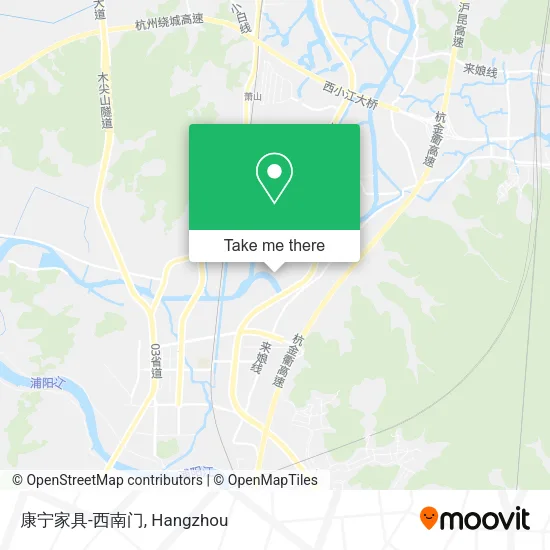 康宁家具-西南门 map