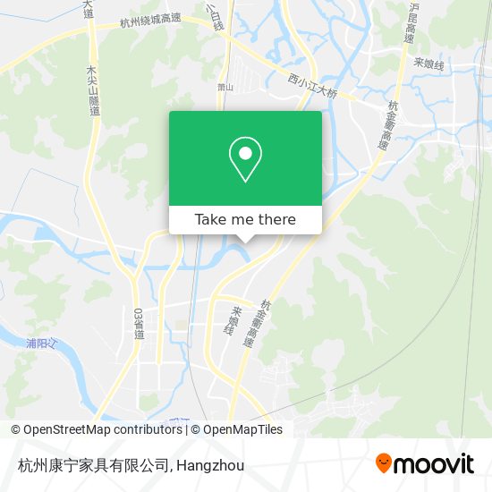 杭州康宁家具有限公司 map