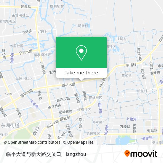 临平大道与新天路交叉口 map